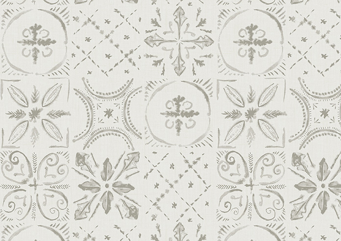 Moroccan Tiles, Isle Grey - Twist&Fit Roller Blind - Image 6